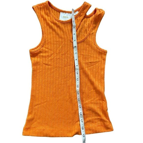 Maeve Anthropologie Orange Ribbed Cut
Out Tank Top Size XS Cutout
Sleeveless - Picture 5 of 7